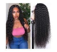 Perruques en dentelle ondulée 13 x 6 - Transparent - Perruque frontale - Cheveux humains Remy - Perruque péruvienne bouclée - Perruque pour femme - 13 x 4