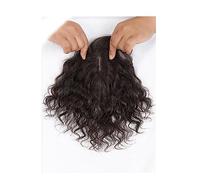 Perruques et Accessoires Courts bouclés vrais cheveux humains Topper perruques respirantes postiches Clip dans les morceaux de cheveux supérieurs ondulés Topper perruques for un usage quotidien Nature