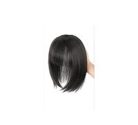 Perruques et Accessoires Toppers de cheveux naturels avec une frange de vrais cheveux humains Topper Extensions de cheveux Top morceaux de cheveux for Halloween Rencontres Mariage Naturelle (Color :