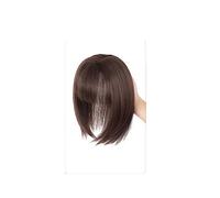 Perruques et Accessoires Toppers de cheveux naturels avec une frange de vrais cheveux humains Topper Extensions de cheveux Top morceaux de cheveux for Halloween Rencontres Mariage Naturelle (Color :