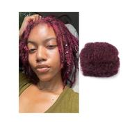 Perruques Extensions de cheveux afro crépus violets en vrac, 30 g/paquet, for dreadlocks Perruque dames(6inches)