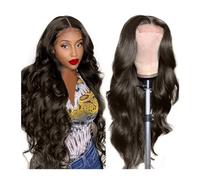 Perruques Femme Perruque Lace Frontal Wig Remy péruvienne naturelle, cheveux humains, grande longueur d'onde, Transparent, 24 pouces, for femmes Costume Daily Party Hairpiece pour femmes filles(B)