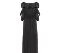Perruques Hanfu pour femmes, Perruque chinoise ancienne, coiffure Hanfu noire, chignon intégré, accessoire de photographie et danse(Hair Band Type E)