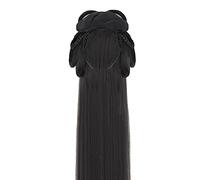 Perruques Hanfu pour femmes, Perruque chinoise ancienne, coiffure Hanfu noire, chignon intégré, accessoire de photographie et danse(Hair Band Type G)
