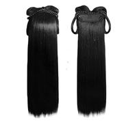 Perruques Hanfu pour femmes, Perruque Hanfu traditionnelle chinoise, chignon une pièce, bandeau de Style Ming Tang, enroulé(Petty miser)