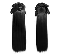 Perruques Hanfu pour femmes, Perruque Hanfu traditionnelle chinoise, chignon une pièce, bandeau de Style Ming Tang, enroulé(N)