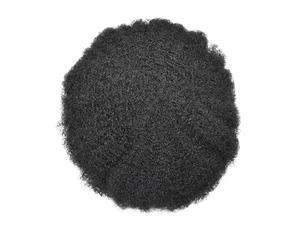 Perruques homme Hommes Toupet Afro Bouclés Perruques for Respirant Mono Haut Et Périmètre PU Cheveux Mâles Prothèse Capillaire 6" Système De Remplacement Unité Perruque Humains(1B 10mm wave 120%,5x7)