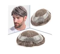 Perruques homme Postiche australien for homme, prothèse capillaire en PU avec dentelle suisse et système naturel