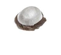 Perruques homme Prothèse capillaire masculine indétectable sans nœuds, cheveux humains, peau ultra fine de 0,02 à,03 mm, postiche for hommes(6x8)