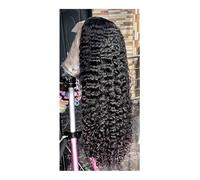 Perruques Lace Front Wig Deep Wave 13x6 HD, cheveux humains pré-épilés, densité 250, sans colle, for femmes(24inch)