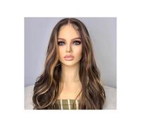 Perruques Lace Front Wigs Body Wave sans colle 5x5, cheveux humains, densité 150, transparentes HD, for femmes noires(Highlight blonde,12inch)