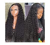 Perruques Longue vague profonde Lace Wig HD Transparent Lace Frontal Wig Perruque de cheveux humains 180% brésilienne Remy Hair Wave Curly Lace Wig avec des cheveux de bébé for les femmes noires Perru