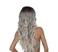 Perruques longues pour les femmes, perruque longue bouclée,Lace dentelle résistante à la chaleur longue perruque en fibre synthétique bouclée | Fournitures de fête de cosplay, couvre-chefs respirants