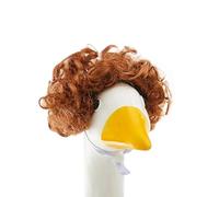 Perruques mignonnes d'oie pour animaux de compagnie, statue de décoration amusante pour fête et vacances, costume de vacances