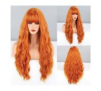 Perruques Ombre Brun Blond Clair Platine Longue Ondulée pour Femmes Perruque de Cheveux Partie centrale Cosplay Perruque Synthétique Naturelle Résistant à la Chaleur Perruque Perruque Fascinante