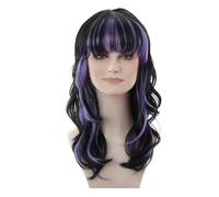 Perruques ondulées bouclées pour cosplay, fête, cheveux synthétiques résistants à la chaleur, perruque d'Halloween avec Halloween