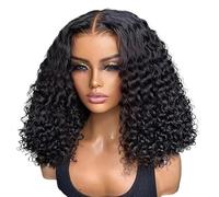 Perruques ondulées sans colle 13 x 4 cheveux bouclés 7 x 5 sans colle Perruque cheveux humains prêts à l'emploi Perruques avant pour femmes pré-bouclées (200 %, dentelle HD 200 %, 13 x 6 Lace HD WIG