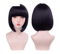 perruques Perruques avec frange for femmes noires rose noir for cosplay perruques chaleur perruque(01)