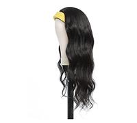 Perruques Perruques bandeau brésilien vague de corps 100% cheveux humains bandeau écharpe perruques for femmes cheveux Remy naturels fabriqués à la Machine sans colle Perruque dames(Color:26 inch)