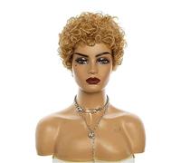 Perruques Perruques de cheveux bouclés courts pour les femmes Perruques bouclées Perruques de synthèse bouclées africaines Perruques cosplay Perruque Femme Naturelle (Color : Bruin, Size : 4.5in)