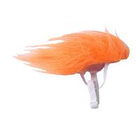 Perruques pour chats - Couvre-chef pour animal domestique, décoration de cosplay, perruque pour chien, perruque de chien, faux cheveux orange pour chiot, chaton, maison, intérieur, extérieur, voyage