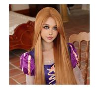 Perruques pour femmes 48-Inch Super Long Light Brown Halloween Cosplay Wig Ladies Party Rapunzel With Long Fluffy Curl Perruque bouclée