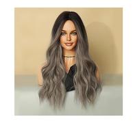 Perruques pour femmes Cheveux résistants à la chaleur naturelle Pelucas De Mujer Blonde Ombre ondulés perruques synthétiques for les femmes longues ondulées blanc Lolita Cosplay fête Perruque pour une