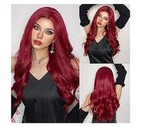 Perruques pour femmes Cosplay Party Partie Moyenne Perruque Résistant À La Chaleur Longue Ondulée Synthétique Naturel Perruques Blonde Platine Ombre Brun for les Femmes Perruque pour une utilisation q