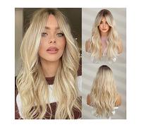 Perruques pour femmes Expédition Très Pas Cher Vague Cheveux Rouge Perruque Longue Perruque avec Une Frange Naturelle Cosplay Partie Perruques for Femmes Gratuit Perruque pour une utilisation quotidie