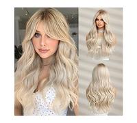 Perruques pour femmes Expédition Très Pas Cher Vague Cheveux Rouge Perruque Longue Perruque avec Une Frange Naturelle Cosplay Partie Perruques for Femmes Gratuit Perruque pour une utilisation quotidie