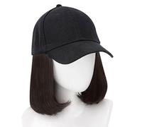 Perruques pour femmes Extensions de cheveux synthétiques avec casquette de baseball Protégé pour chimiothérapie patients atteints de cancer