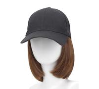 Perruques pour femmes Extensions de cheveux synthétiques avec casquette de baseball Protégé pour chimiothérapie patients atteints de cancer