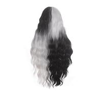 Perruques pour femmes Longue ondulée Ombre vert rouge rose violet noir marron bleu gris bois Festival perruques de cheveux synthétiques for les femmes partie moyenne perruque Cosplay Perruque pour une
