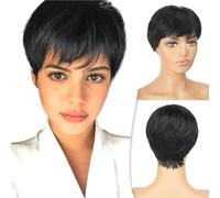 Perruques pour femmes Perruque courte for femme avec un style de cheveux courts soigné et, facile à entretenir for les déplacements domicile-travail