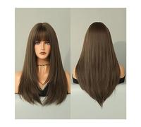 Perruques pour femmes Perruque Hai synthétique naturelle for Cosplay perruque blonde résistante à la chaleur for femmes longue perruque lavande ondulée avec frange Perruque pour une utilisation quotid