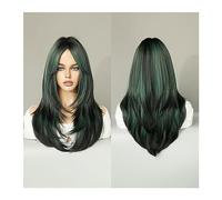 Perruques pour femmes Perruque Hai synthétique naturelle for Cosplay perruque blonde résistante à la chaleur for femmes longue perruque lavande ondulée avec frange Perruque pour une utilisation quotid