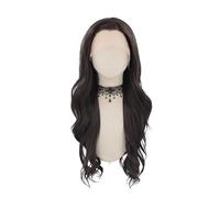 Perruques pour femmes Perruque Lace Front Wig synthétique ondulée longue, perruque naturelle for femmes, Cosplay de fête, résistante à la chaleur, usage quotidien(24inches)