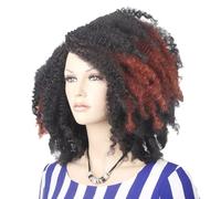 Perruques Pour Femmes Perruque naturelle duveteuse avec mèches, coiffure bouclée simulée, adaptée à un usage quotidien Perruques en Dentelle