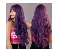 Perruques pour femmes Quotidien partie synthétique naturel partie moyenne bouclés perruque Lolita résistant à la chaleur Ombre noir blanc ondulé cheveux perruque for les femmes Cosplay Perruque pour u
