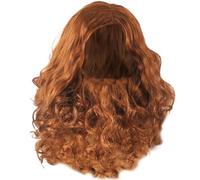 Perruques pour hommes, barbe de Jésus et perruque pour costume de Jésus 17, 7 perruque synthétique réutilisable pour homme taille unique pour fête Noël, costume cosplay