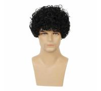 Perruques pour hommes, cheveux courts, synthétiques, marron taupe, avec frange, tendance, perruque courte pour homme, cosplay, quotidien, résistante à la chaleur, densité 150% - M1113 1B-6 pouces