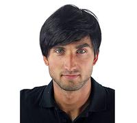 Perruques Pour Hommes, Perruque Noire À La Mode Et Moelleuse À Cheveux Courts, Cheveux Naturels À Usage Quotidien Adaptés Au Bal/Perruque De Cosplay Pour Hommes