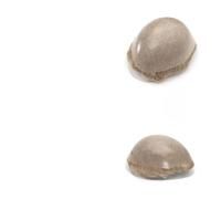 Perruques pour hommes, Perruque toupet de cheveux naturels for hommes, densité 130%, nœuds durables, 0.1-0.12mm, prothèse capillaire, système capillaire,Perruque grise(Beige Blonde,8x10)