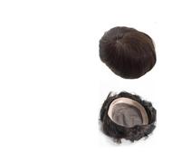 Perruques pour hommes Postiche for homme, système de remplacement cheveux humains, ligne naturelle, mono fin avec prothèse capillaire en NPU, perruques for hommes(#420,8x10)
