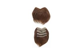 Perruques pour hommes Postiche frontal en cheveux humains for homme, base PU, densité 180%, boucle V, lisse, for le front(16x1.5cm)