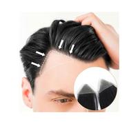 Perruques pour hommes Postiche frontal invisible ultra fin en PU for homme, petit accessoire capillaire for dissimuler la perte de cheveux(4x4x5cm)