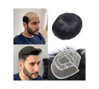 Perruques Pour Hommes Postiches for hommes en cheveux humains, postiches respirants en dentelle française avec base en PU transparent Postiche pour homme(7x10)