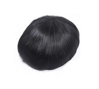 Perruques pour hommes Systèmes de remplacement capillaire for hommes en cheveux humains, base postiche for avec dessus dentelle et contour PU(7x9)