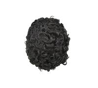 Perruques pour hommes Toupet for homme, bonnet en dentelle française avec bordure PU, prothèse capillaire masculine cheveux humains bouclés de 25 mm (6 pouces)(6x9)