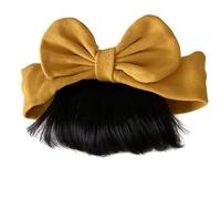 Perruques Pour Jeunes,Perruques Jeunes Filles avec Frange et Nœud, Bandeau Capillaire | Accessoires Capillaires Tendances, Coiffures Mignonnes Pour Spectacles, Fêtes, Maison, Voyage Et Photographie